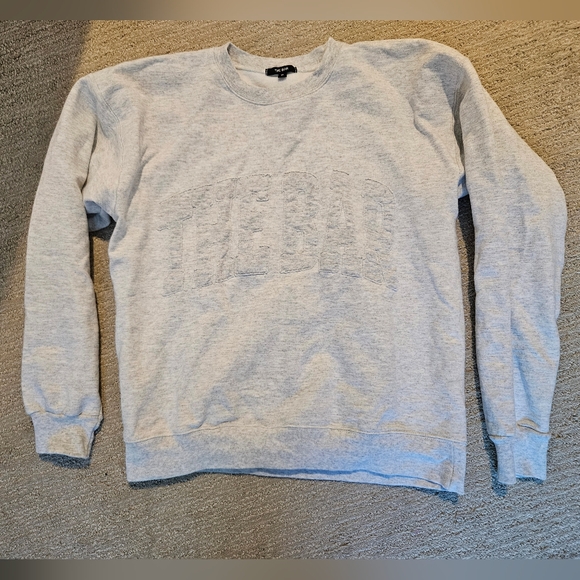 The Bar Sweaters - The Bar Light Gray Crewneck Sweater